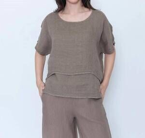 NEW BLUEBERRY light layers top in latte